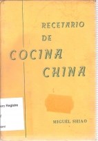 Papel RECETARIO DE COCINA CHINA