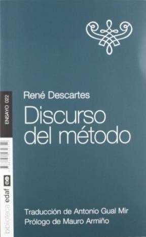 Papel DISCURSO DEL METODO (COLECCION BIBLIOTECA EDAF ENSAYO 22)