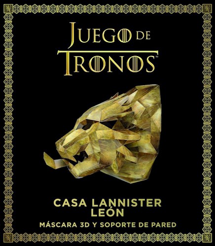 Papel JUEGO DE TRONOS CASA LANNISTER LEON (INCLUYE MASCARA 3D Y SOPORTE DE PARED)