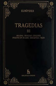 Papel TRAGEDIAS III [EURIPIDES] (BIBLIOTECA GREDOS) (CARTONE)