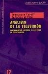 Papel ANALISIS DE LA TELEVISION INSTRUMENTOS METODOS Y PRACTICAS (INSTRUMENTOS 33017)