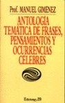 Papel ANTOLOGIA TEMATICA DE FRASES PENSAMIENTOS Y OCURRENCIAS