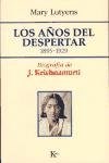 Papel AÑOS DEL DESPERTAR 1895-1929 BIOGRAFIA DE J. KRISHNAMUR  TI