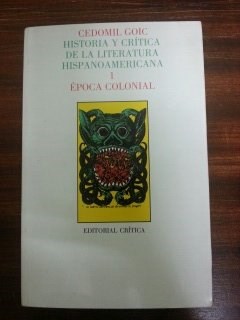 Papel HISTORIA Y CRITICA DE LA LITERATURA HISPANOAMERICANA 1
