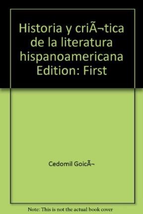 Papel HISTORIA Y CRITICA DE LA LITERATURA HISPANOAMERICANA 3