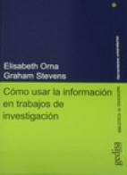 Papel COMO USAR LA INFORMACION EN TRABAJOS DE INVESTIGACION (COLECCION HERRAMIENTAS UNIVERSITARIAS)