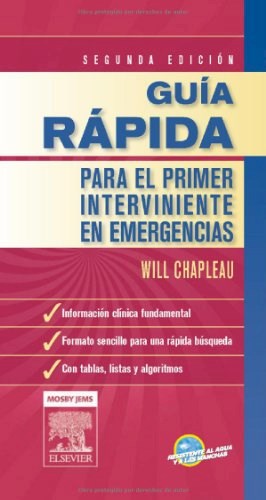 Papel GUIA RAPIDA PARA EL PRIMER INTERVINIENTE EN EMERGENCIAS (2 EDICION) (BOLSILLO)