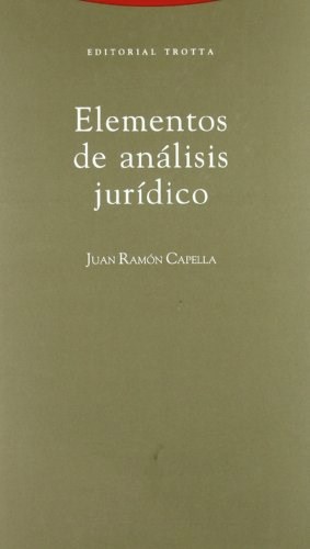 Papel ELEMENTOS DE ANALISIS JURIDICO (RUSTICA)