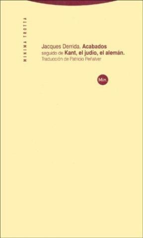 Papel ACABADOS / KANT EL JUDIO EL ALEMAN (COLECCION MINIMA)