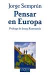 Papel PENSAR EN EUROPA (COLECCION ENSAYO 62)