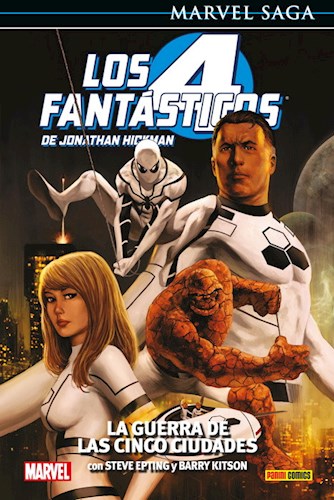 Papel 4 FANTASTICOS DE JONATHAN HICKMAN 4 LA GUERRA DE LAS CINCO CIUDADES (MARVEL SAGA) (CARTONE)