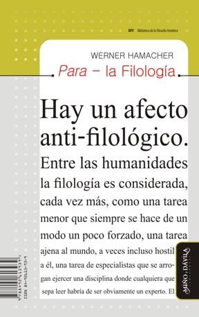 Papel PARA LA FILOLOGIA HAY UN AFECTO ANTI-FILOLOGICO / 95 TESIS SOBRE LA FILOLOGIA