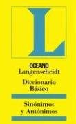 Papel DICCIONARIO BASICO OCEANO SINONIMOS Y ANTONIMOS LANGENSCHEIDT