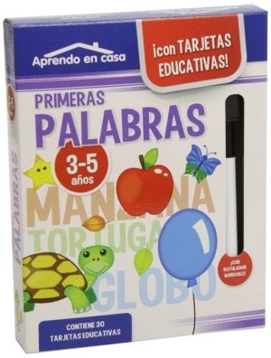 Papel PRIMERAS PALABRAS (COLECCION CARTAS EDUCATIVAS 3-5 AÑOS APRENDO EN CASA) (CON ROTULADOR) (CAJA)