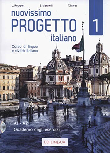 Papel NUOVISSIMO PROGETTO ITALIANO 1 QUADERNO DEGLI ESERCIZI [A1/A2] (VERSIONE INTERATTIVA / DVD)