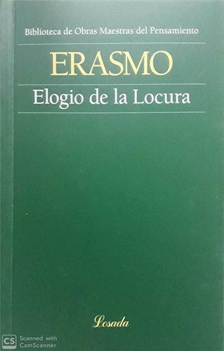 Papel ELOGIO DE LA LOCURA (COLECCION BIBLIOTECA DE OBRAS MAESTRAS DEL PENSAMIENTO 122)
