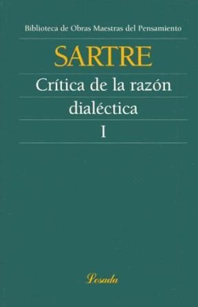 Papel CRITICA DE LA RAZON DIALECTICA I (COLECCION OBRAS MAESTRAS DEL PENSAMIENTO 60)
