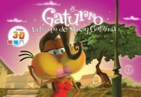 Papel GATURRO 3D LA TRAMPA DE MAX Y GATALINA (CARTONE) (INCLUYE LENTES)