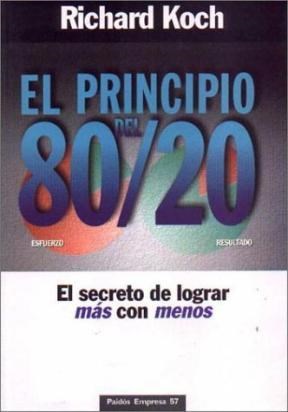 Papel PRINCIPIO DEL 80/20 EL SECRETO DE LOGRAR MAS CON MENOS  (EMPRESA 49057)