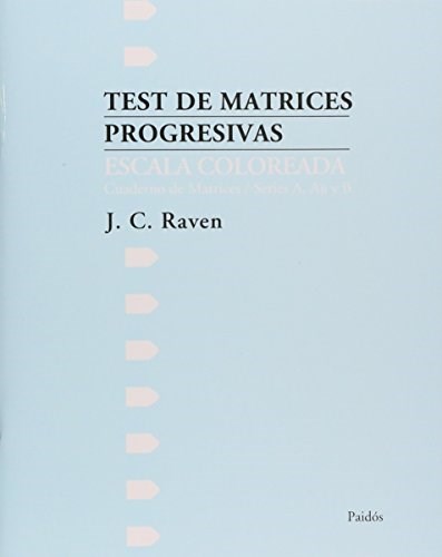 Papel TEST DE MATRICES PROGRESIVAS [ESCALA COLOREADA] (EVALUACION PSICOLOGICA 21058)