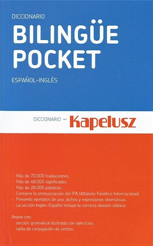 Papel DICCIONARIO BILINGUE POCKET ESPAÑOL - INGLES (+70000 TRADUCCIONES)