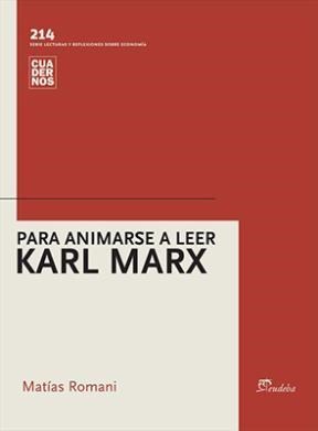 Papel PARA ANIMARSE A LEER KARL MARX (CUADERNOS)