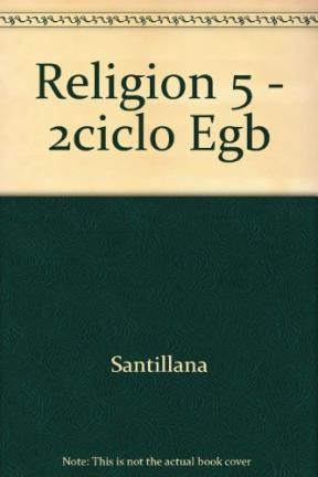 Papel RELIGION 5 SANTILLANA EGB (SERIE 2000)