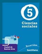 Papel CIENCIAS SOCIALES 5 SANTILLANA RECORRIDOS CIUDAD [NOVEDAD 2011]