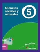 Papel CIENCIAS SOCIALES Y NATURALES 5 SANTILLANA RECORRIDOS (NOVEDAD 2013)