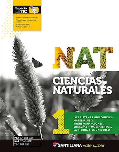 Papel CIENCIAS NATURALES 1 SANTILLANA VALE SABER SISTEMAS BIOLOGICOS MATERIALES Y (NOVEDAD 2019)