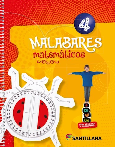 Papel MALABARES MATEMATICOS 4 SANTILLANA (ANILLADO) (NOVEDAD 2020)