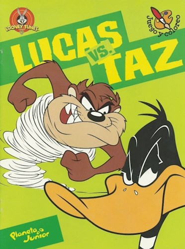 Papel LUCAS VS TAZ (JUEGO Y COLOREO)