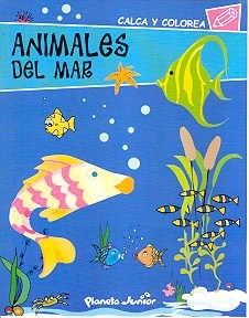 Papel ANIMALES DE MAR (CALCA Y COLOREA)