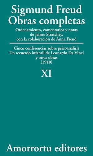 Papel OBRAS COMPLETAS 11 (1910) CINCO CONFERENCIAS SOBRE PSICOANALISIS - UN RECUERDO INFANTIL DE LEONARDO