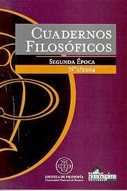 Papel CUADERNOS FILOSOFICOS SEGUNDA EPOCA N°1 2004 (ESCUELA DE FILOSOFIA)