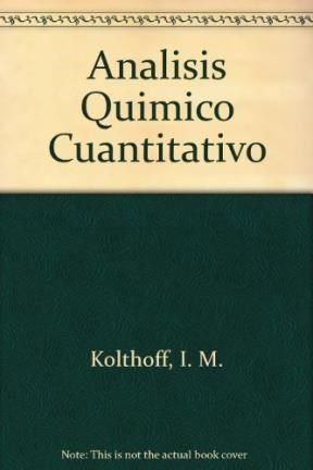 Papel ANALISIS QUIMICO CUANTITATIVO[SEXTA EDICION]