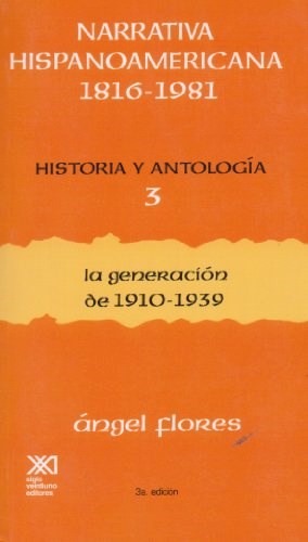 Papel NARRATIVA HISPANOAMERICANA 3 LA GENERACION DE 1910-1939