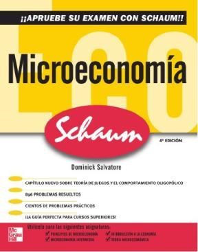 Papel MICROECONOMIA (SERIE SCHAUM) (4 EDICION)