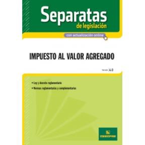 Papel IMPUESTO AL VALOR AGREGADO (SEPARATAS DE LEGISLACION)