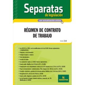 Papel REGIMEN DE CONTRATO DE TRABAJO (SEPARATAS DE LEGISLACIO N)