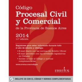 Papel CODIGO PROCESAL CIVIL Y COMERCIAL DE LA PROVINCIA DE BU  ENOS AIRES 2014 (INCLUYE CD)
