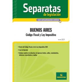 Papel BUENOS AIRES CODIGO FISCAL Y LEY IMPOSITIVA (SEPARATAS  DE LEGISLACION)