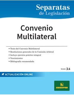 Papel CONVENIO MULTILATERAL (SEPARATAS DE LEGISLACION) [ACTUALIZACION ONLINE]