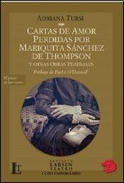 Papel CARTAS DE AMOR PERDIDAS POR MARIQUITA SANCHEZ DE THOMPS  ON Y OTRAS OBRAS TEATRALES