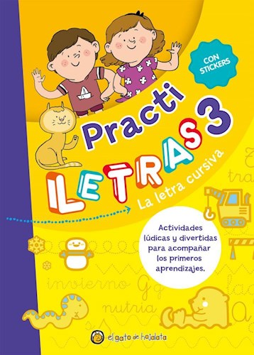 Papel PRACTI LETRAS 3 LA LETRA CURSIVA [CON STICKERS]