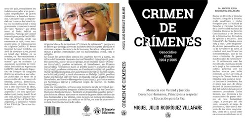 Papel CRIMEN DE CRIMENES GENOCIDIOS ENTRE 1904 Y 2005 (RUSTICA)