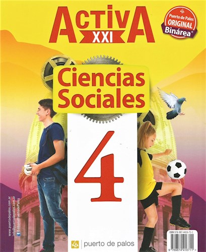 Papel CIENCIAS SOCIALES / NATURALES 4 PUERTO DE PALOS ACTIVA XXI (BONAERENSE) (BINAREA) (NOVEDAD 2018)