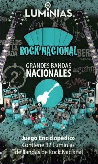 Papel ROCK NACIONAL GRANDES BANDAS NACIONALES JUEGO ENCICLOPE  DICO (CONTIENE 32 LUMINIAS DE BANDA