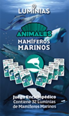 Papel ANIMALES MAMIFEROS MARINOS JUEGO ENCICLOPEDICO (CONTIENE 32 LUMINIAS DE MAMIFEROS MARINOS)