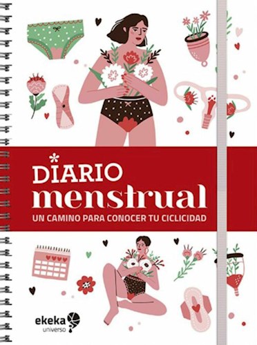 Papel DIARIO MENSTRUAL UN CAMINO PARA CONOCER TU CICLICIDAD [ANILLADO] ROJO (CARTONE)